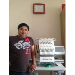 HO1501 single head 15 needles computerized embroidery machine like swf