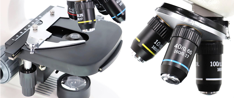 A11.1002 Mechanical Stage LED Illumination Achromatic Binocular Biological Microscope