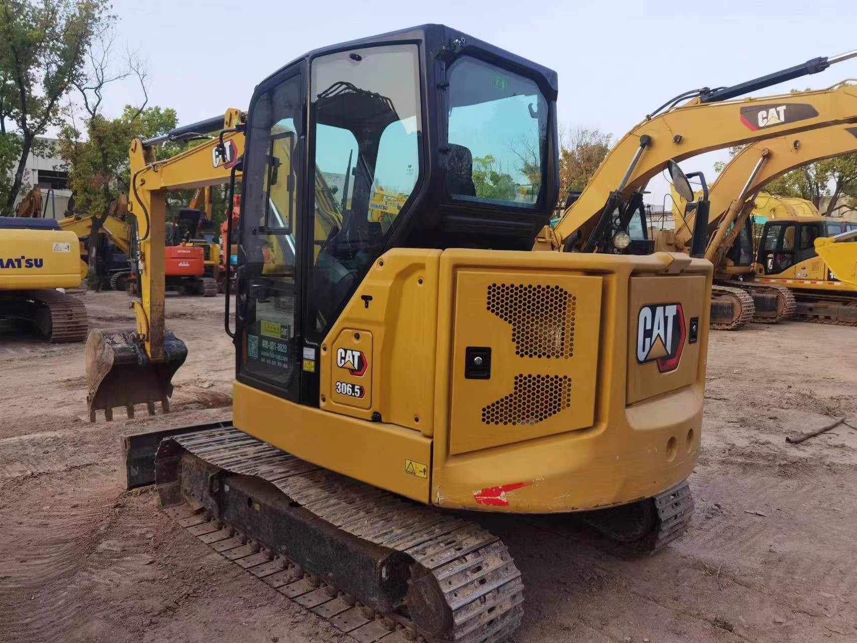 Second Hand 6Ton Blade Backhoe Digger Cat 306.5 Used Construction Equipment Excavator