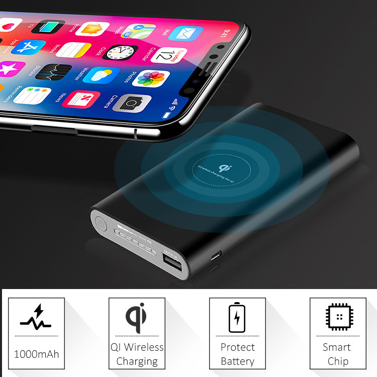 3 In 1 2100mA MAX 2.5W QI Standard Wireless Charging Pad