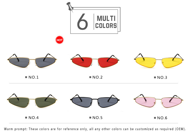 Woman Modern Cat Eye Frame Sunglasses 143MM BSCI Multi Colors