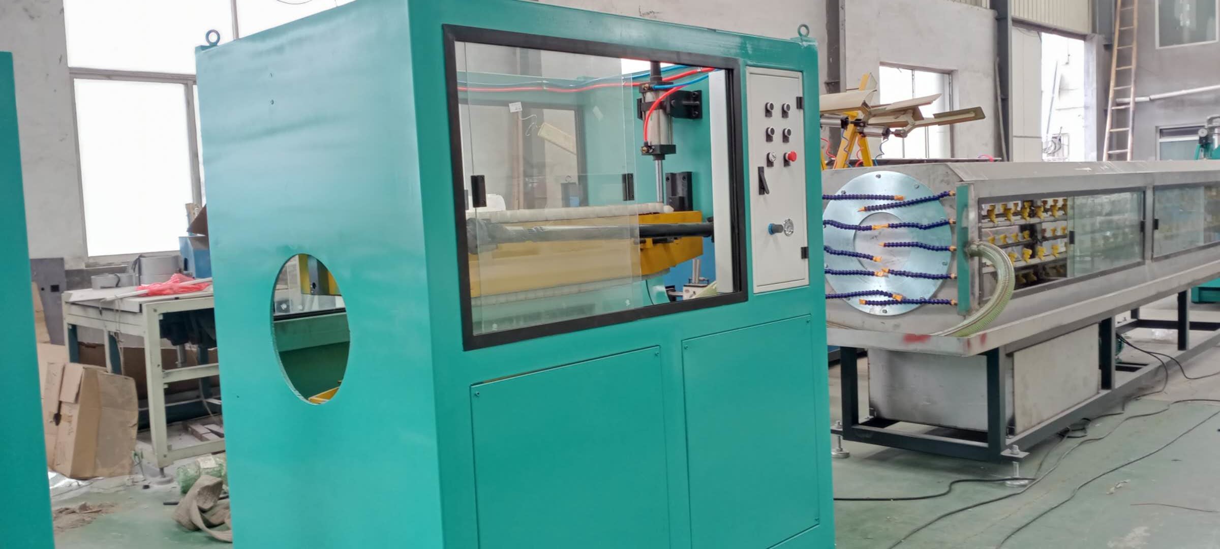 PVC HDPE Plastic Corrugated Pipe Making Machine 380V 50HZ