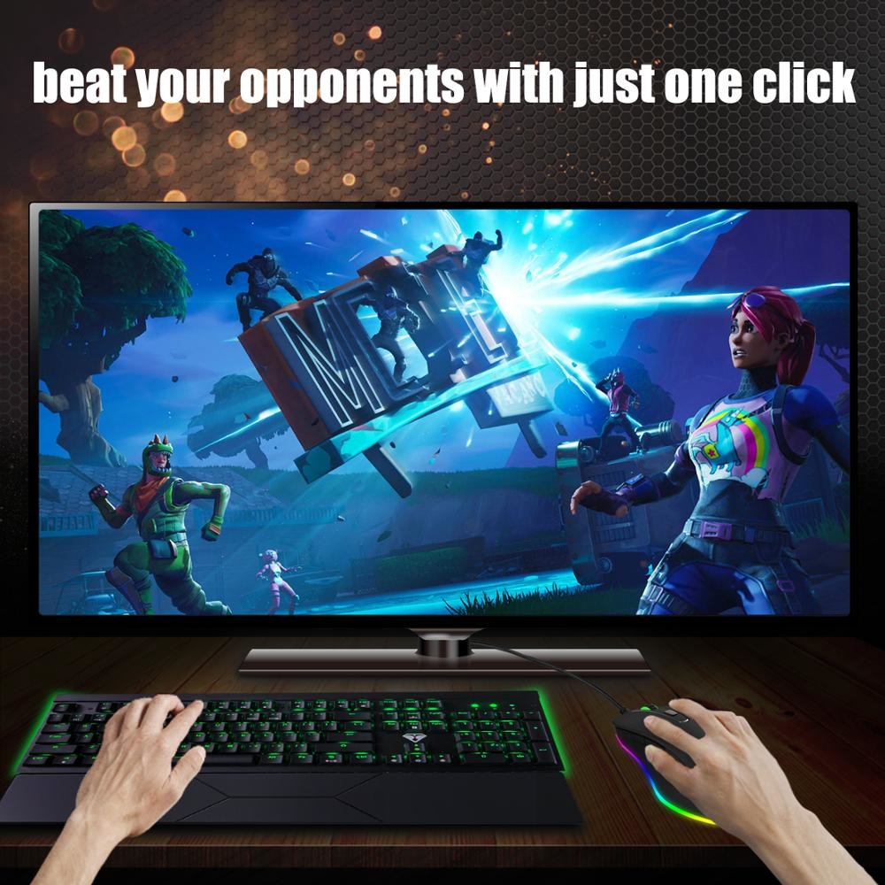8000DPI CW60 50uA Wired Gaming Mouse For Laptop