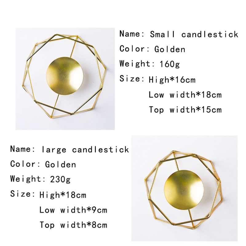 Hot Sale Metal Candle Stand Sturdy Material Wholesale Candlestick Tabl Lamp Nordic Candle Holder