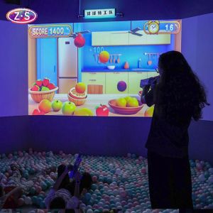 Auto Score Ball Throwing Projection Games Leisure Clubs' 3D Interactive Wall Fun