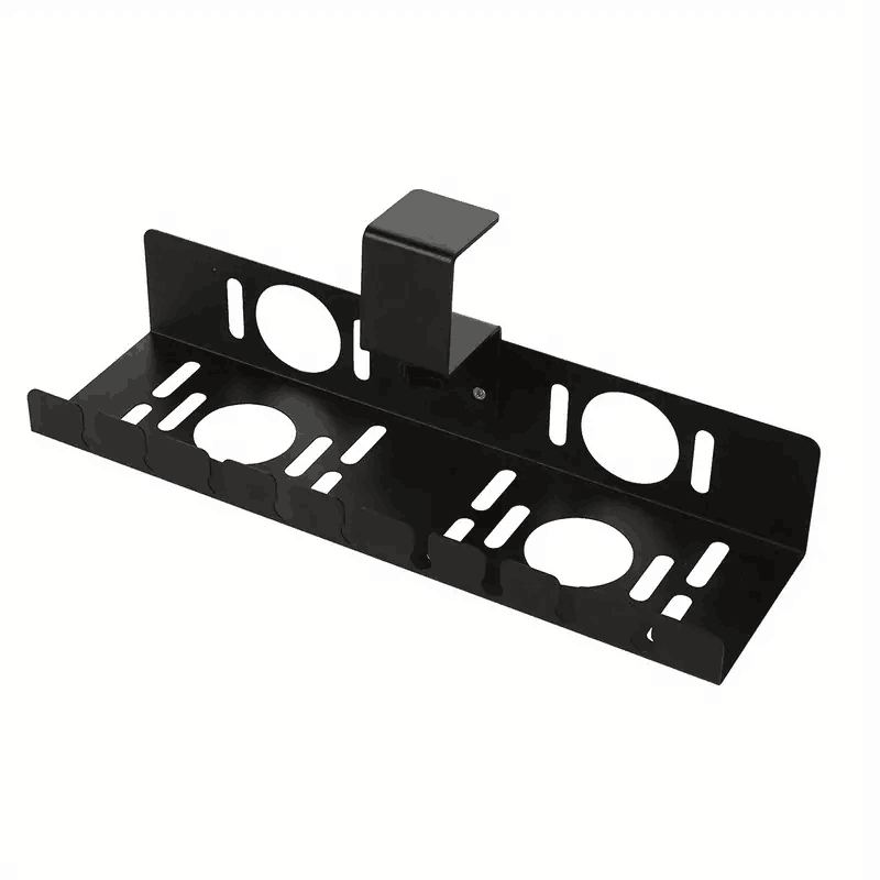 Organize Office Wires with Multifunctional Carbon Steel Under-Desk Cable Organizer