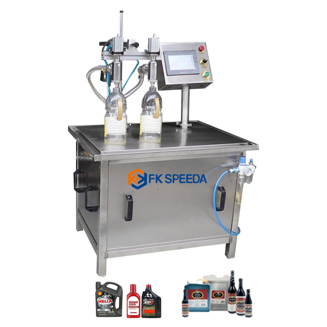 FKF602 1000-5000ml Pneumatic Volumetric Filling Machine for Oil Water Juice Honey Soap