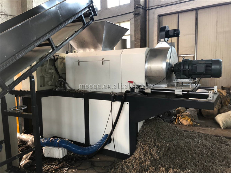 Squeezing Extruder Milk Bag Recycling Machine 1000kg/H PP Woven Bag Recycling Machinery