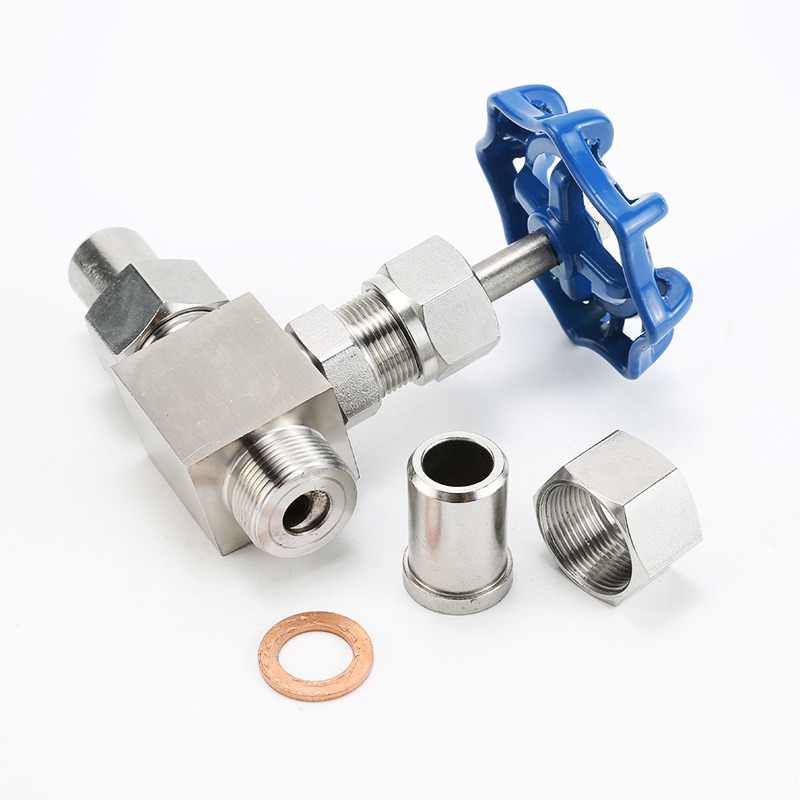 304 Stainless Steel Welded Needle Valve J23W High Pressure Swing Globe Valve