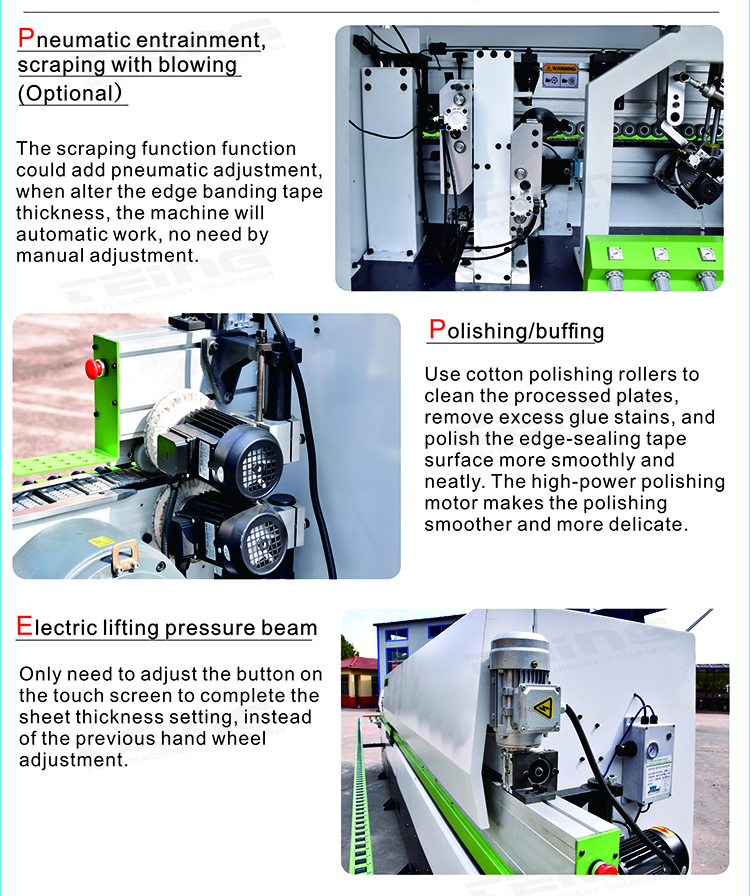 Fully Automatic Edge Bander Machine SKDT540 With Corner Cutting Woodworking Machine