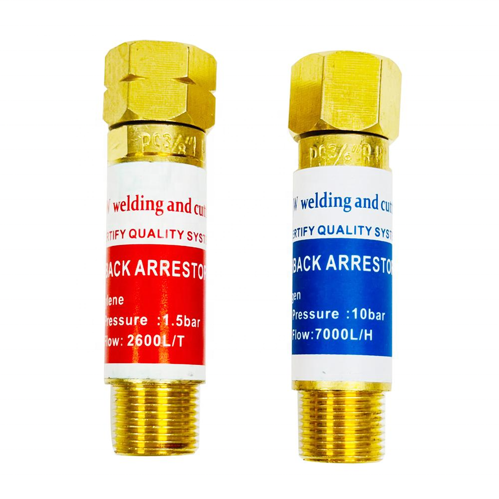 Upper Oxygen Acetylene Flashback Arrestor with 1.5 bar and 10 bar Working Pressure