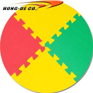 Latex Free 24 X 24 Foam Floor Tiles / 80kg/cbm Interlocking Jigsaw Mats