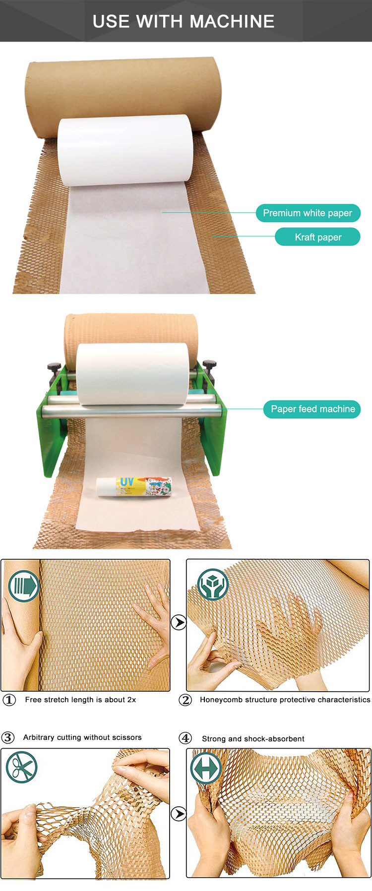 Compostable 0.14mm Earth Friendly Wrapping Paper Biodegradable Sustainable Kraft