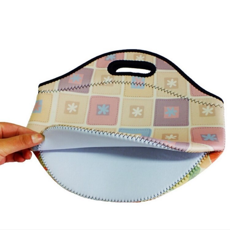 2-5 Mm Neoprene Cooler Bag SBR Picnic Insulated Bag Reusable Kids Lunch Tote
