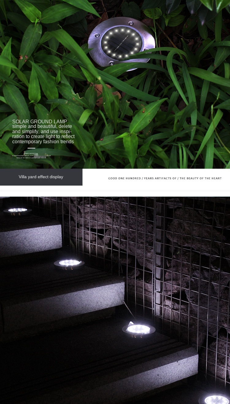 Solar ground lawn garden light