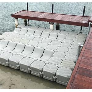 Recyclable Floating Cube Dock System With Stable Platform For Marina Yacht Boat