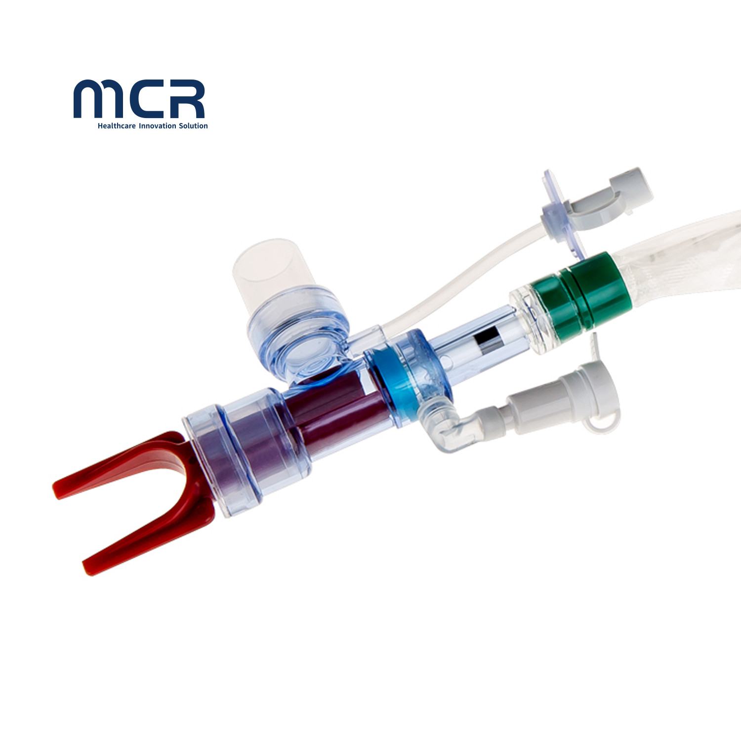 Medical Disposable Supplies Suction Catheter Closed With Control Latex