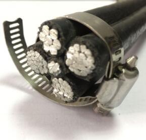Ozone Resistance Aerial Bundled Cable / Overhead Electric Cables High Dielectric