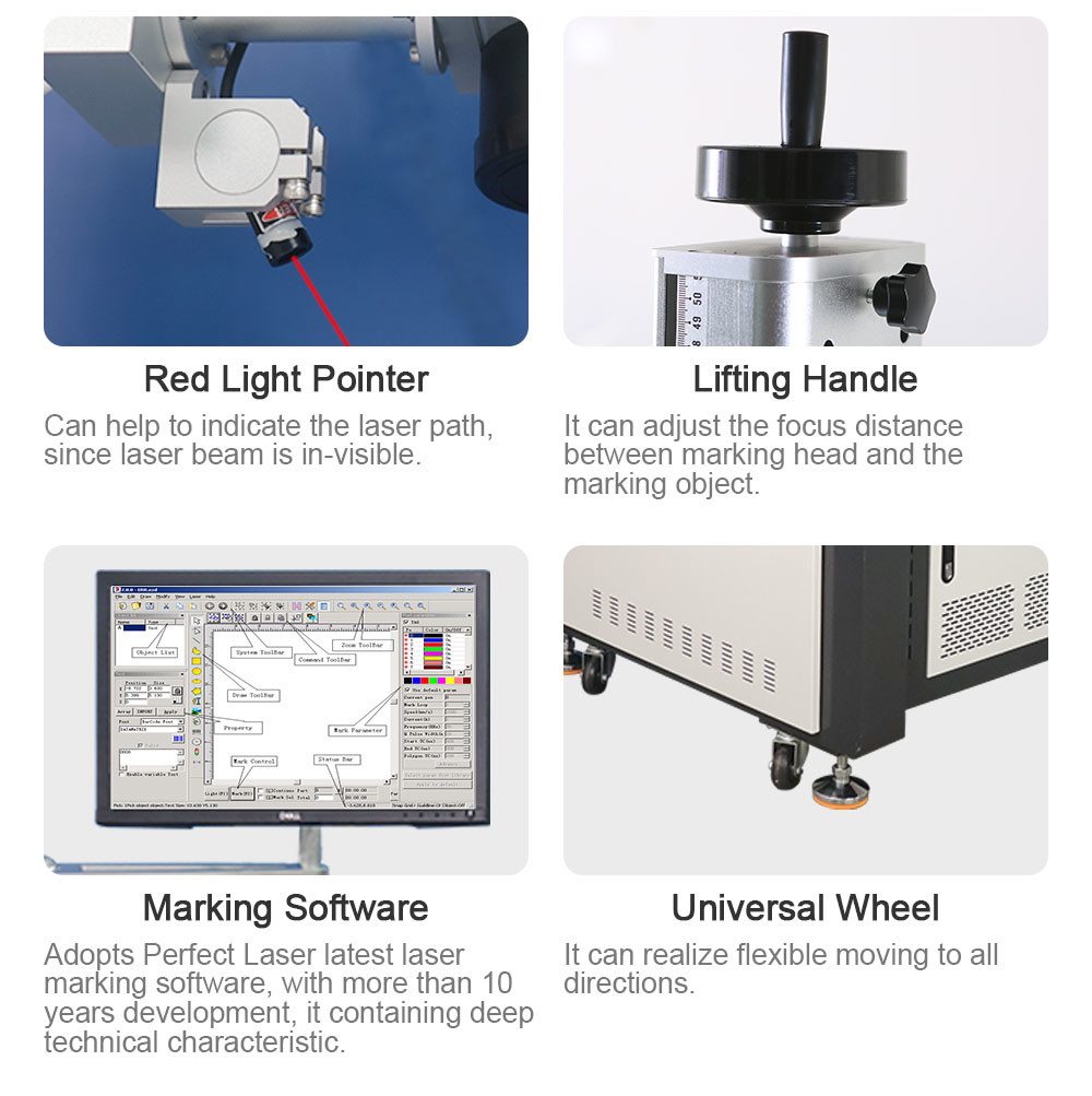 Large Size Seamless Splicing Laser Marking Machine For Metal Stainless Steel Leather