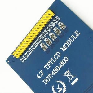 4.3 Inch 480x800 Touch TFT LCD Graphic Color Tft Screen Module 350nits NT35510