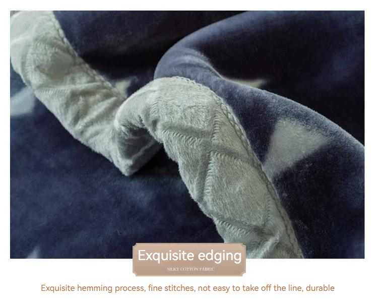 Thick Double Layer Raschel Velvet Fabric Blanket for Skin-friendly and Cozy Nap Time