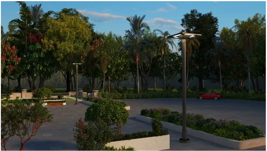 16 Years Factory Aluminium Waterproof 40W IP65 Ik08 All in One Park Path Squares Sidewalks Plaza Road School Court LED Solar Garden Street Wall Light
