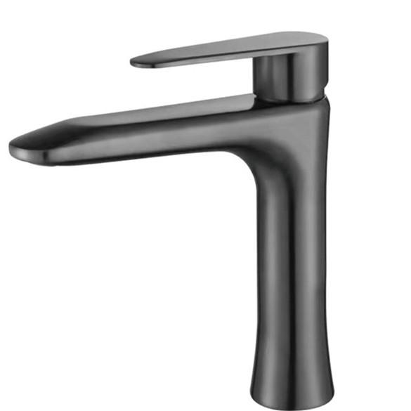 Hotel Apartment Bathroom Taps Mixer with Single Handle and Stainless Steel Valve