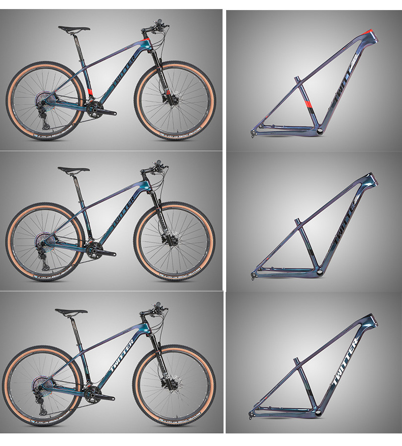 29er Full Suspension Mountain Bike Frame Roadbike Twitter Thru Axle 148mm