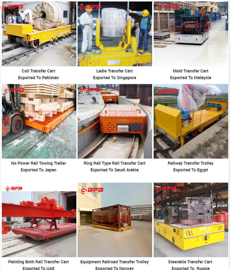 25 Ton Coil Transfer Car Battery Operated Trolley With Variable Speed Drive System