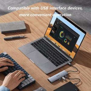 5Gbps USB C Hybrid Multiport Adapter 5 In 1 USB C Hub With 3 USB3.0 HDMI And