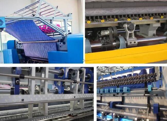 1000rpm 2 Rows Computerized Multi Needle Garment Quilting Machine