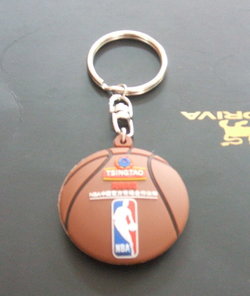2D Personalized Rubber Keychains , Custom Keychains For Business