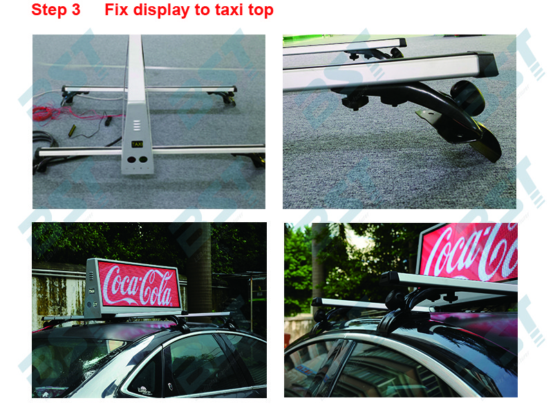 Two Sided Super Slim Taxi Led Display With 5mm Pixel Pitch And Aluminum Shell