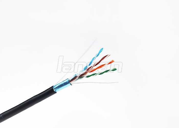 Double Jacket Al Foil 24AWG HDPE Cat5e Lan Cable
