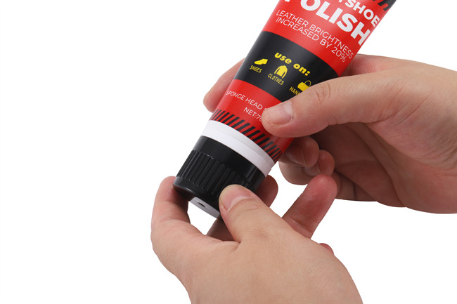 Smooth Cream Black Tube Shoe Polish Nourishes Smooth Leathers Includes A Sponge Applicator OEM