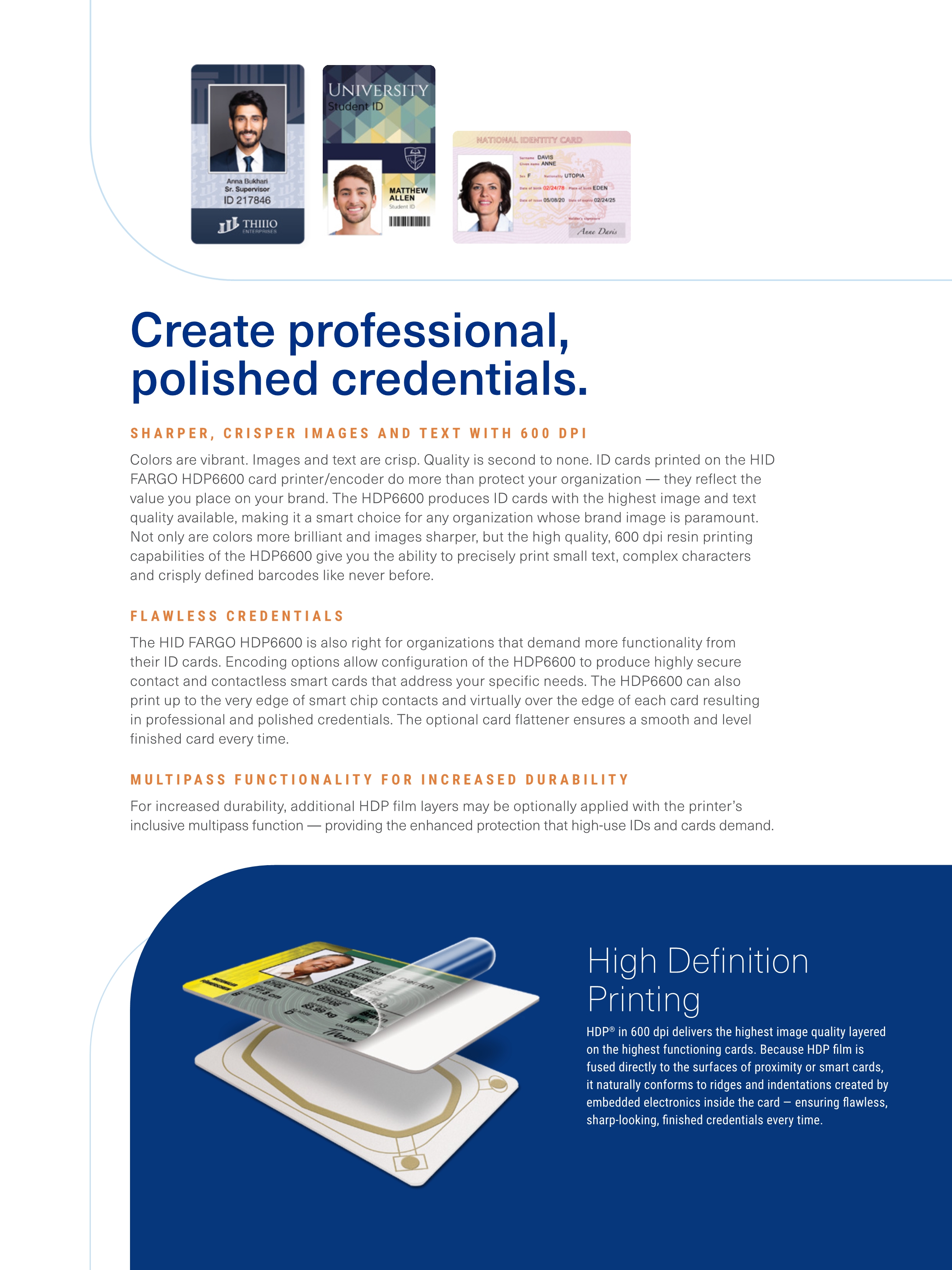 Get the Best Results with HID Fargo HDP6600 Dual-Side ID Card Printer and 084911 Ribbon