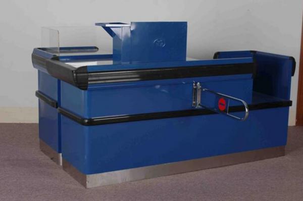 Quality Professional Supermarket Checkout Counter Powder Coating Surface Treatment for sale