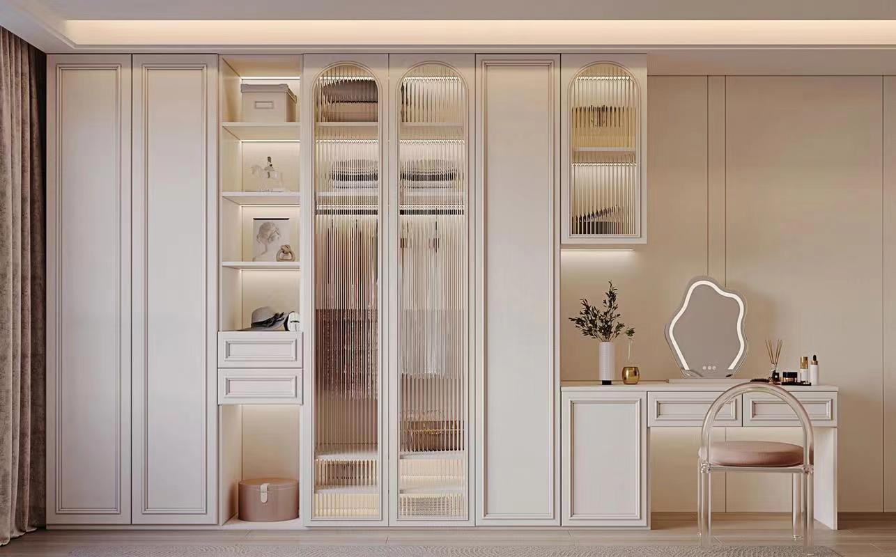 Versatile Storage Made Simple with Our Trend French Elegant Wardrobe Wood Style PANEL