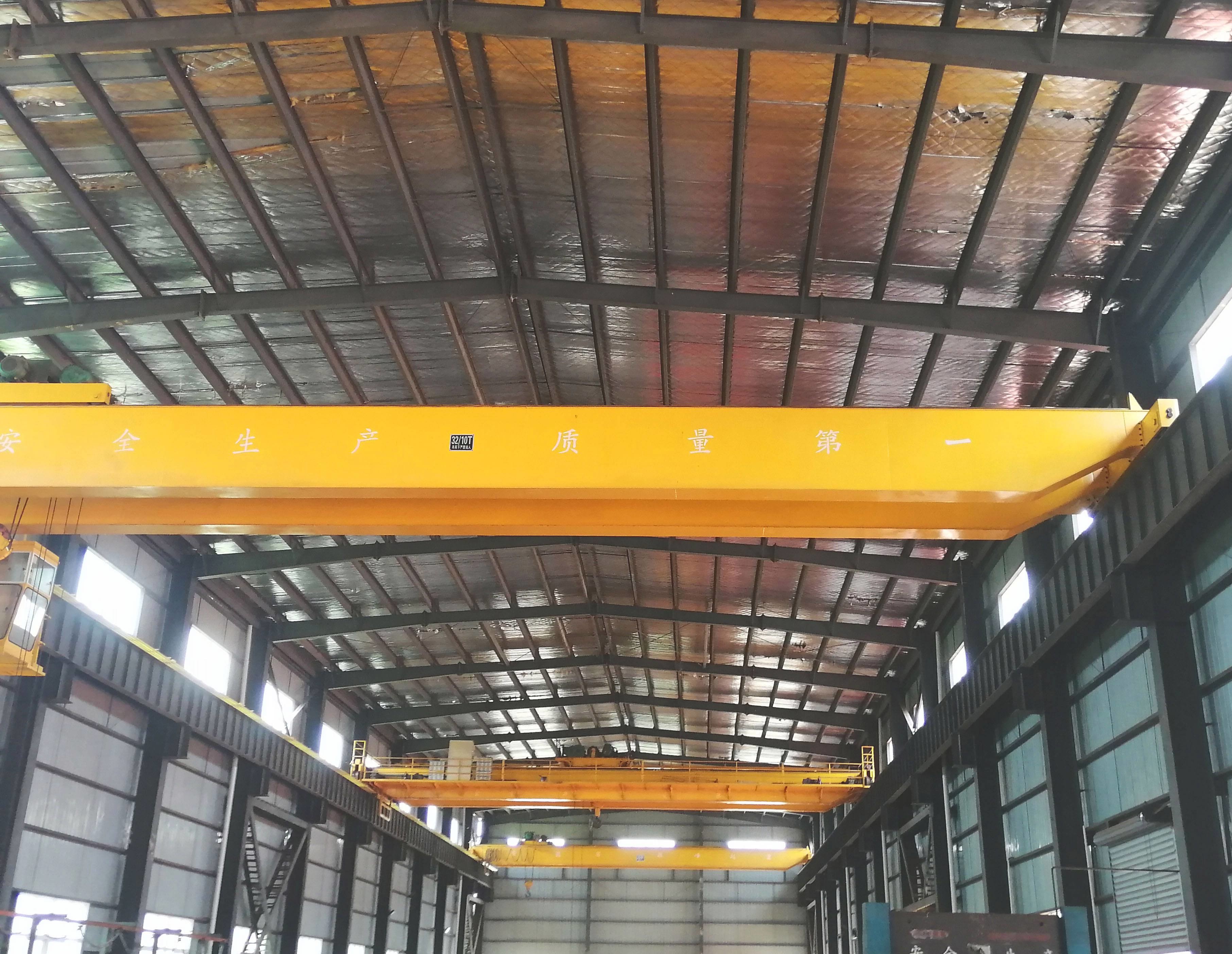 European standard overhead crane double Girder 10T High Lifting Speed with electric hoist facotry plant bridge crane