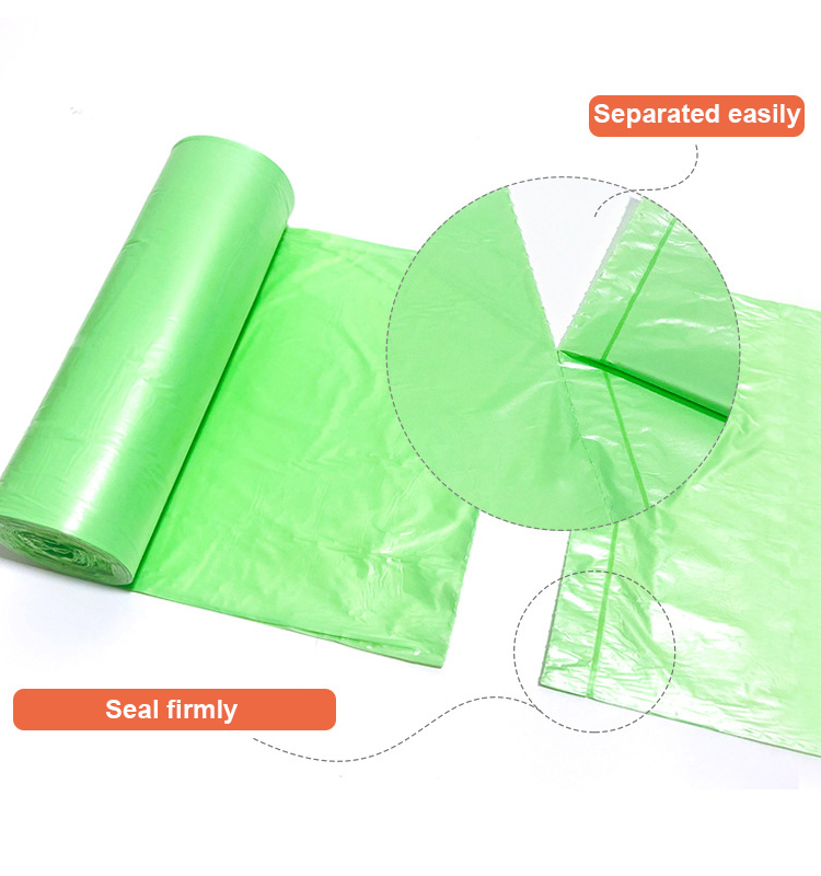 Eco Friendly Corn Starch Compostable Ecological Bag For Shopping, Biodegradable Garbage Bag For Kitchen