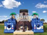 Treasure Island Inflatable Obstacle Courses Jungle Pirate Ship Inflatable