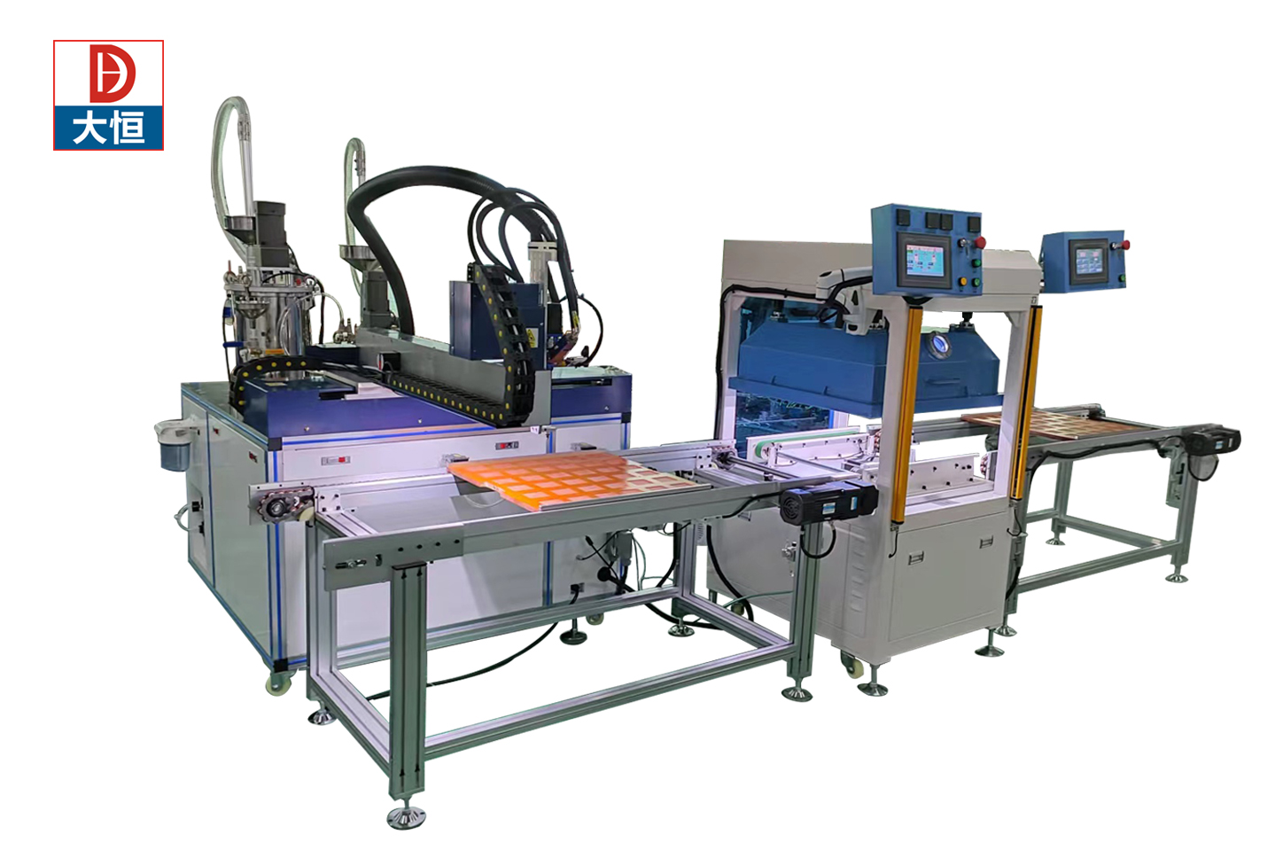 2 Component Silicone Epoxy Resin PU Resin Dispensing Machine with Speed 0-300mm/s