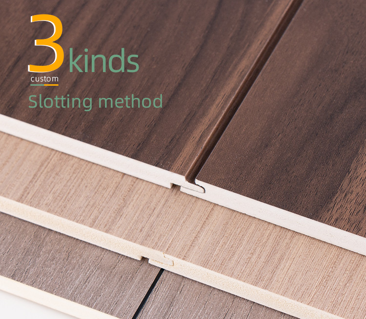 Hot Sale Fire And Moisture Resistant WPC Slotted Panel Wood Veneer Wall Panels