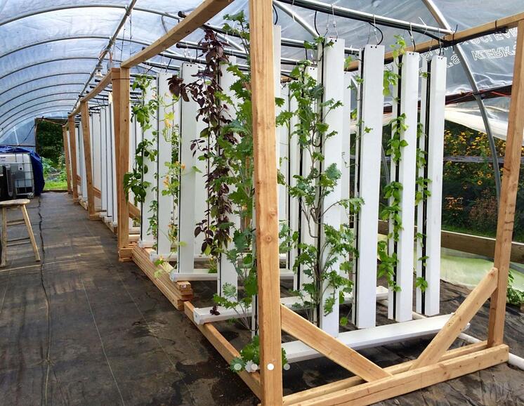 Customized PVC Pipe Vertical Tower Grow Channel Growing System for Vertical Farming