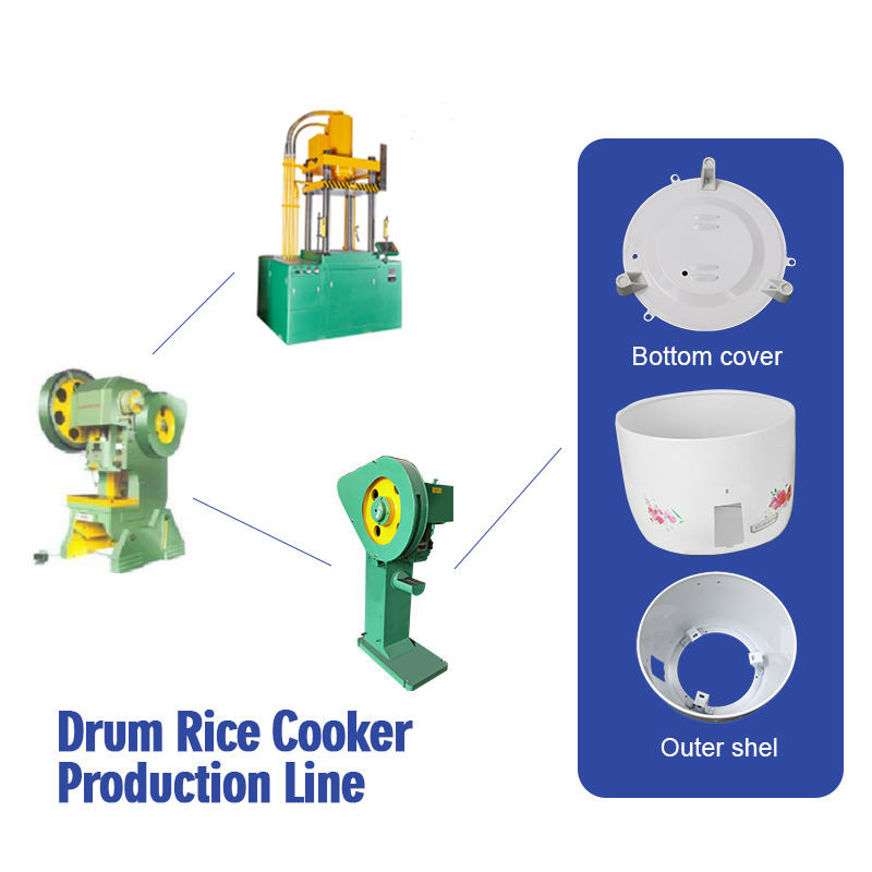 Automatic Hydraulic Cookware Production Line Machine For Rice Cooker Making