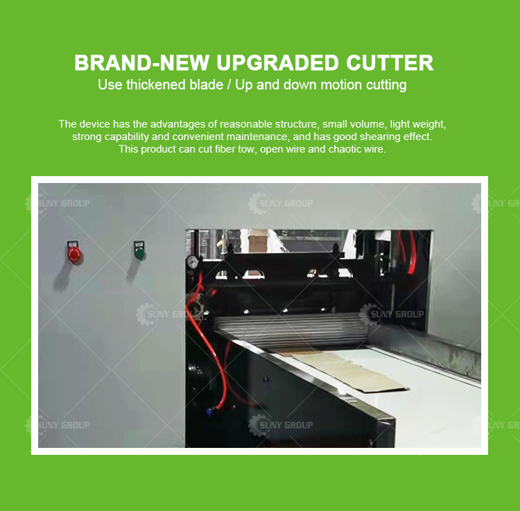 Cutting Width 600mm Fiberglass Roving Cutting Machine for Textile and Carbon Fiber