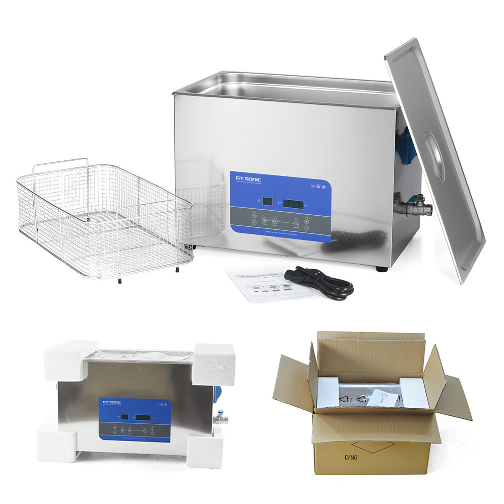 GT SONIC 20L SUS304 40kHz Digital Ultrasonic Cleaner With Heating Degas
