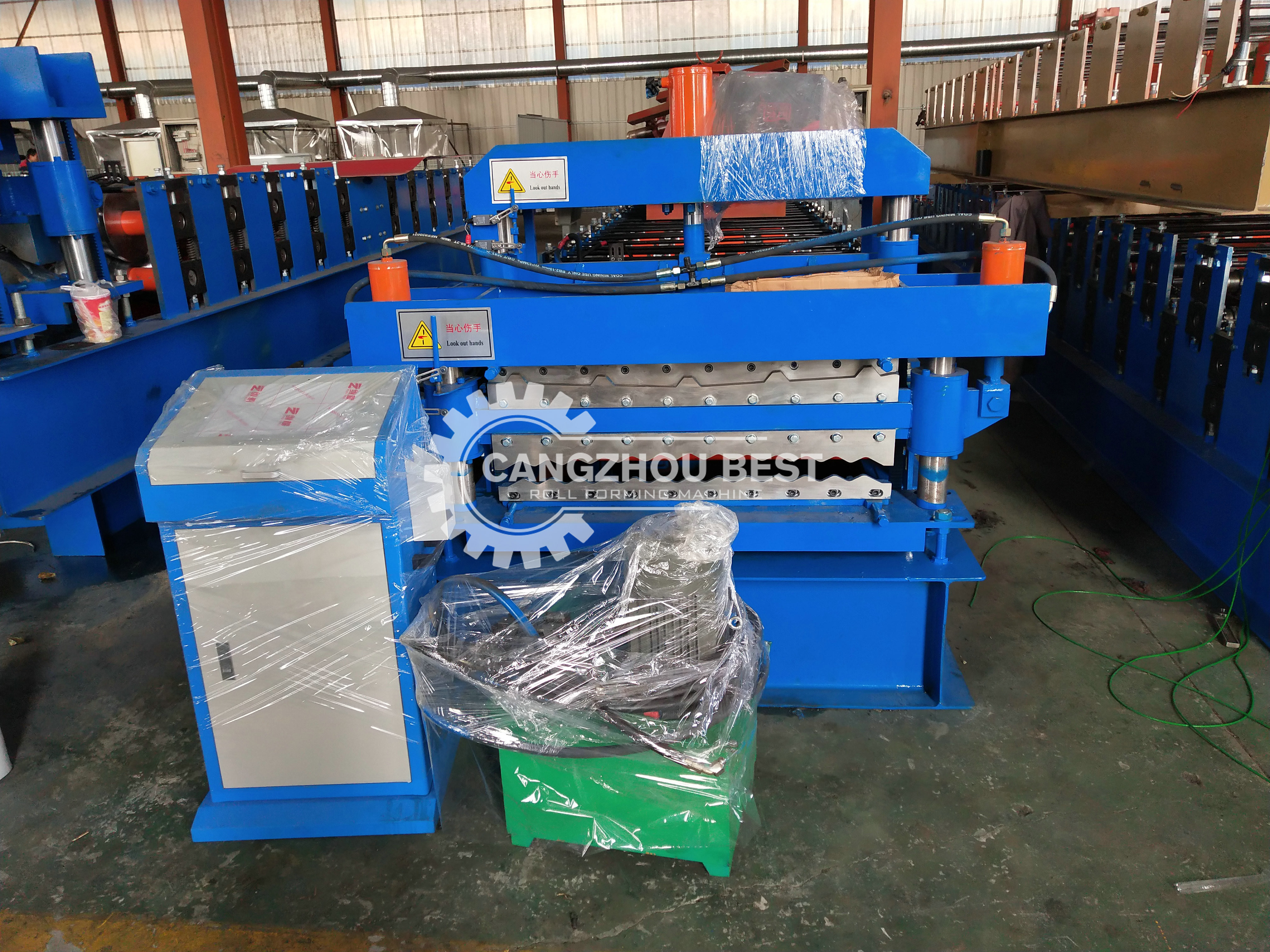988mm Double Layer Roll Forming Machine For Glazed Roof Tile Roof Sheet