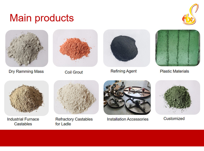 Industrial Furnace Castable Refractory Materials Chemical Resistance Wear Resistance
