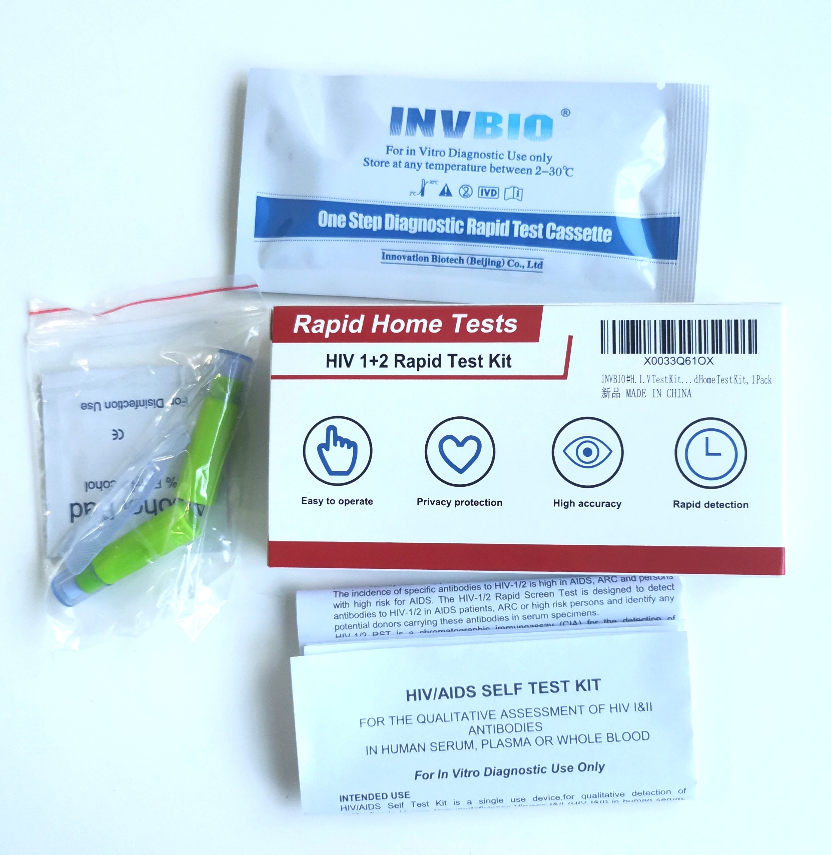 Anti HIV Home MSDS Hiv Rapid Test Kits With OME Service